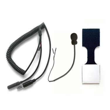 Racing Radios IMSA helmet kit with coiled cord and noise-canceling mic for easy in-helmet installation